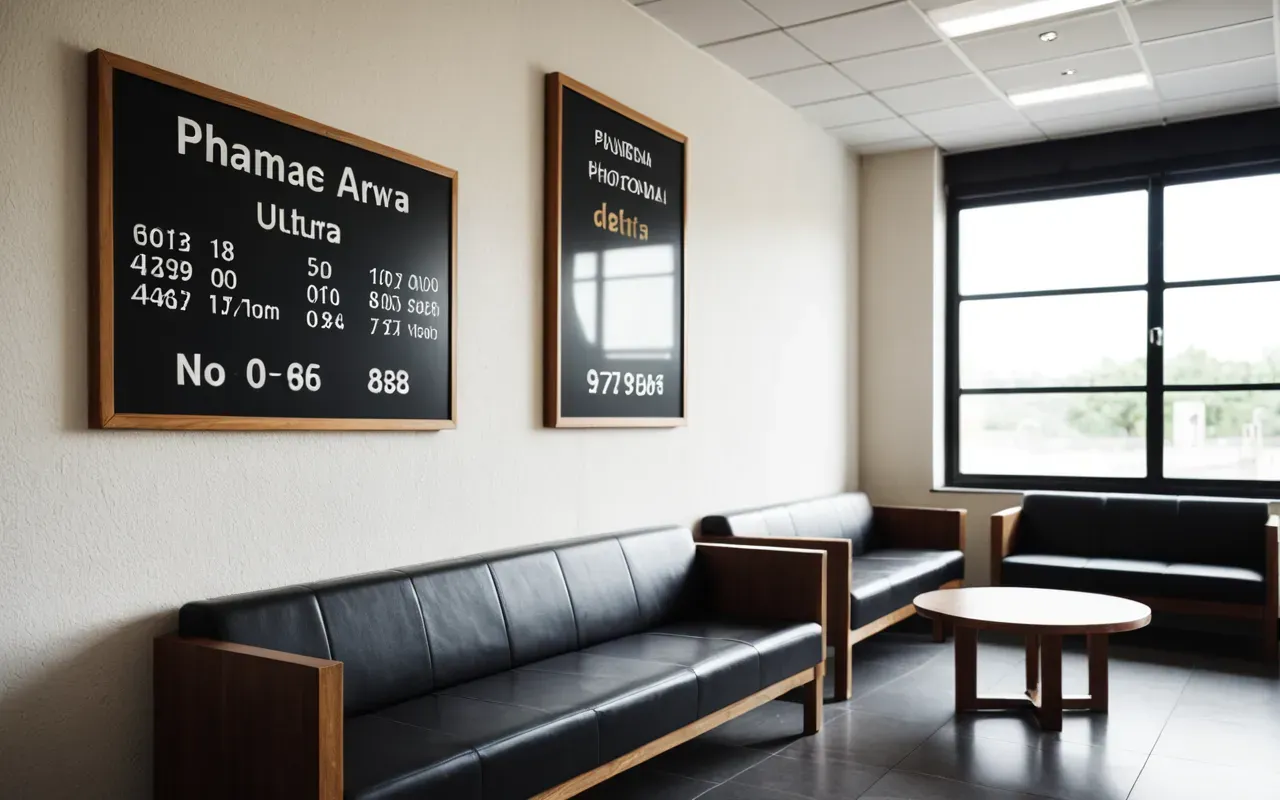A calm and bright modern waiting area with comfortable seating arranged near a large window showing soft natural light creating a relaxing atmosphere.